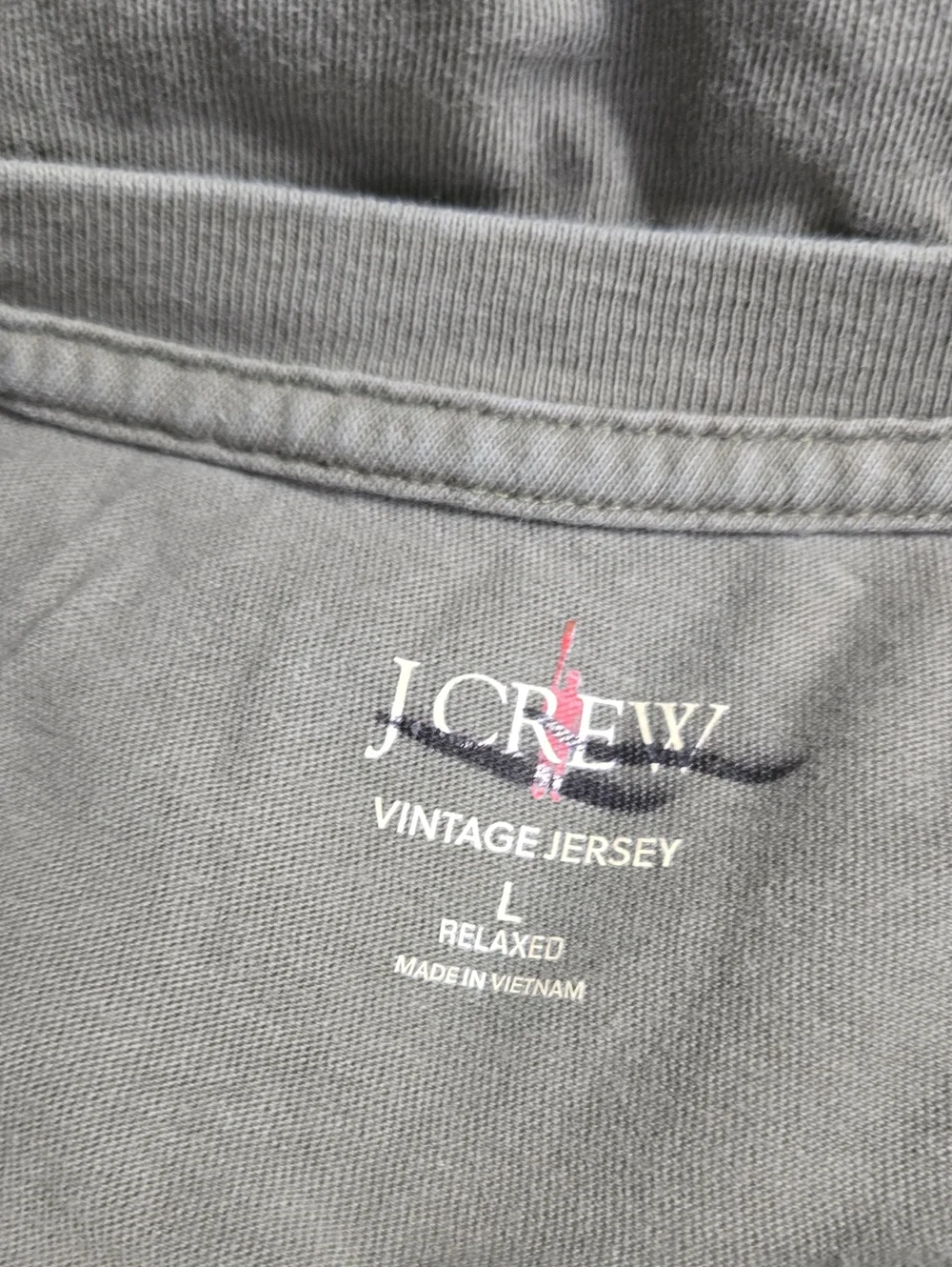 J. Crew Classic Short Sleeve  Vintage Wash Cotton Henley size Large Nwot